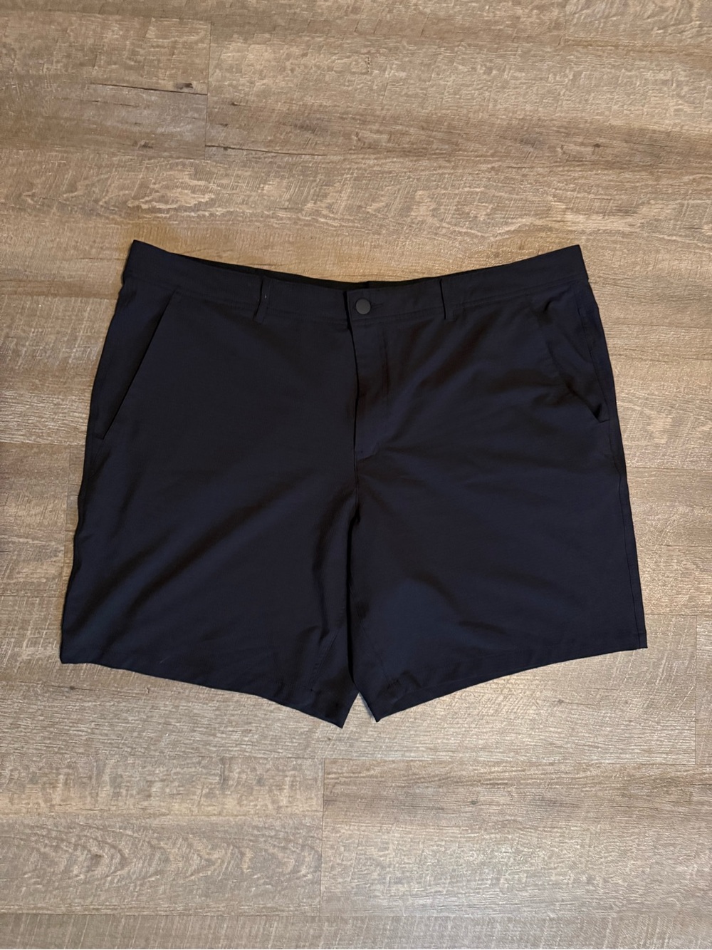 George Mens Size 46 Black Performance Shorts Stretch Golf Chino Lightweight